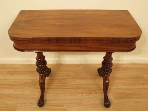 A Goncalo Alves Late Regency/william IV Period Games Table
