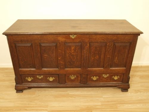 A George III Period Oak Lancashire Dower Chest