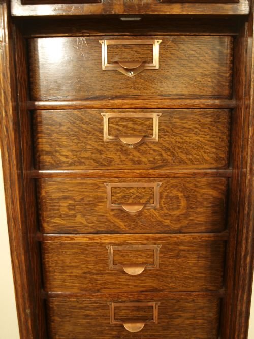 fig 1. An Oak Globe Wernicke Filing Cabinet