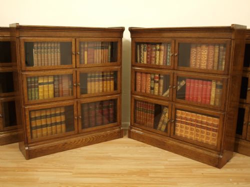fig 1. A Good Set Of 4 Sectional Bookcases by
