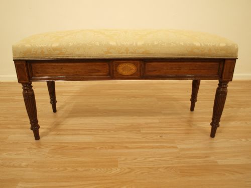 fig 1. A Rosewood Late Victorian Antique Duet Stool