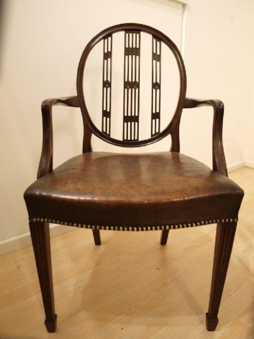 fig 1. A Set Of 8 Edwardian Period Mahogany Dining Chairs