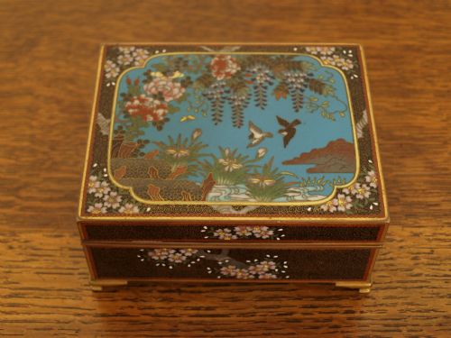 A Japanese Meiji Period Cloisonné Box
