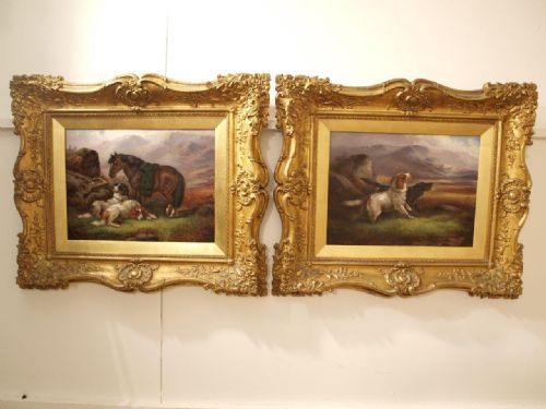 A Good Pair of Scottish Highland Oil Paintings by Robert Cleminson