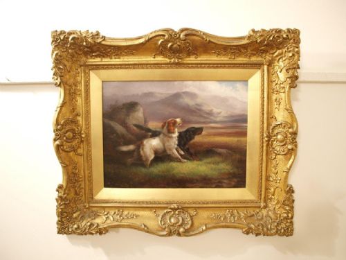 fig 1. A Good Pair Of Scottish Highland Oil Paintings By Robert Cleminson