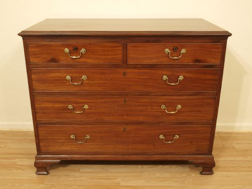 A Mahogany George III Period Chest of Drawers