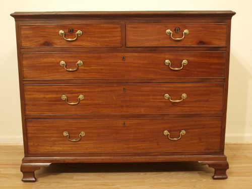 fig 1. A Mahogany George III Period Chest Of Drawers