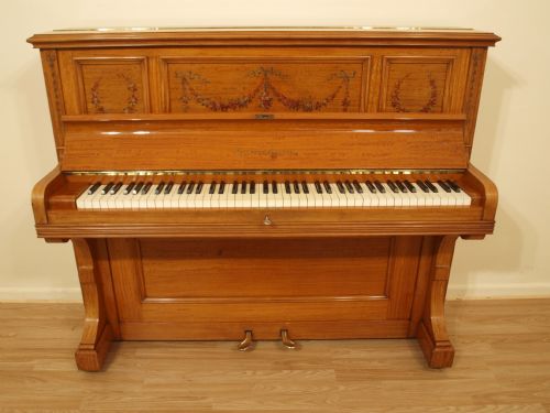 A Superb Quality Satinwood Piano by Collard & Collard