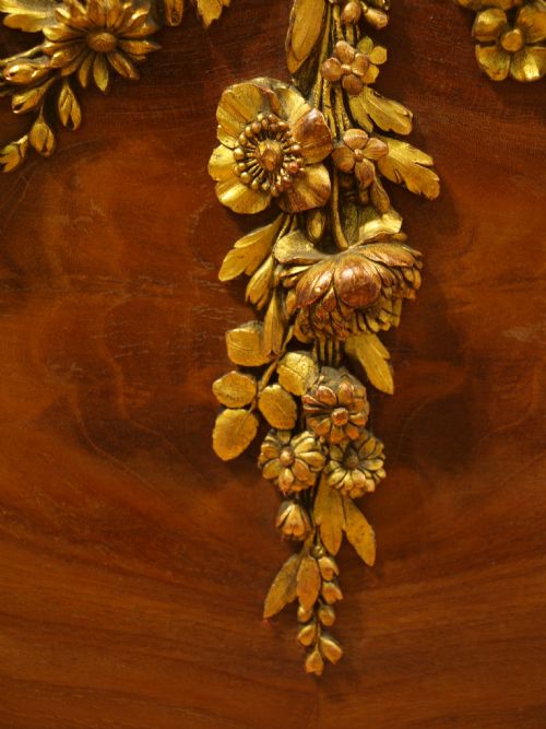 fig 1. A Beautiful Mahogany Louis XVI Style Double Bed