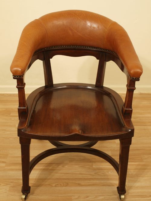 fig 1. A Good Walnut Victorian Desk Chair