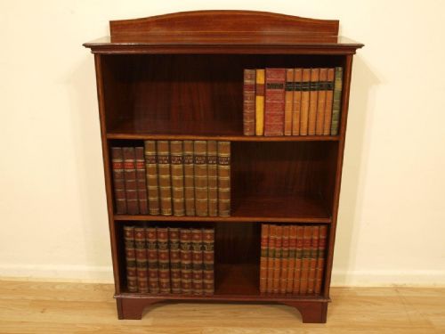 A Mahogany Edwardian Period Open Bookcase
