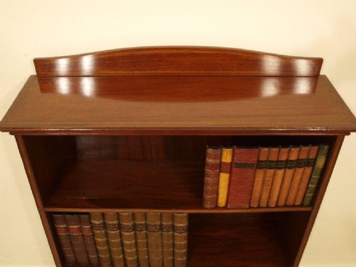 fig 1. A Mahogany Edwardian Period Open Bookcase