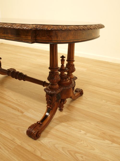 fig 2. A Stunning Burr Walnut Victorian Period Coffee Table (Adapted)
