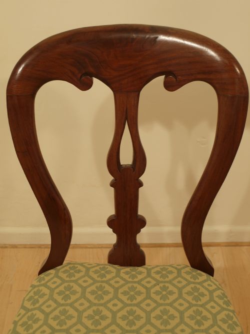 fig 1. A Set 8 Victorian Mahogany Dining Chairs