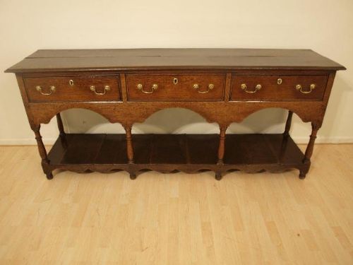 An Oak George III Period Dresser Base