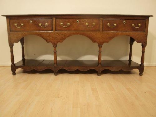 fig 1. An Oak George III Period Dresser Base