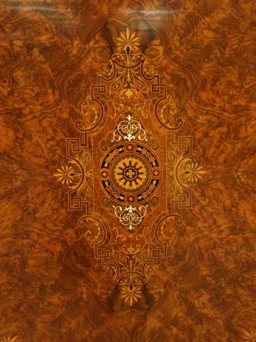 fig 1. A Magnificent Victorian Period Burr Walnut Credenza