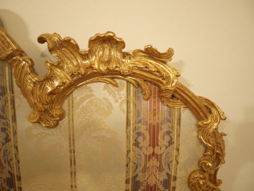 fig 1. A Fine 19th Century French Carved Gilt Wood Bed