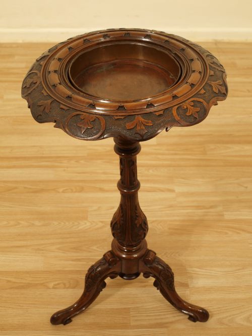 A Walnut Victorian Period Planter