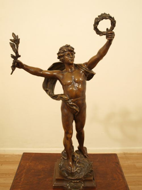 A Decorative Late 19th Century Bronze Spelter Figure