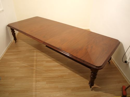 A Mahogany Victorian Period Extending Dining Table