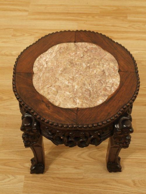 A 19th Century Hardwood Chinese Jardinière Stand