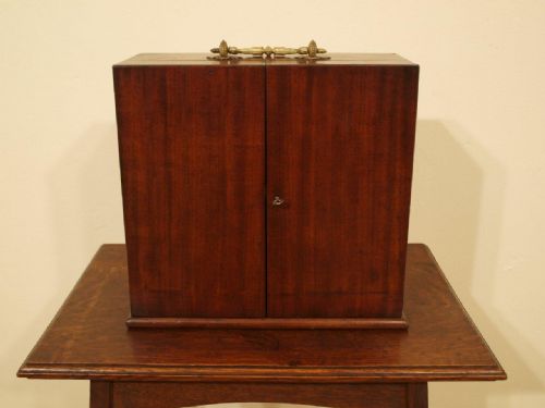 fig 1. A Mahogany Victorian Period Apothecary Cabinet