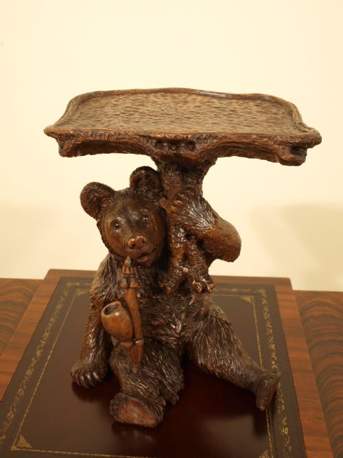A Beautiful Black Forest Carved Bear