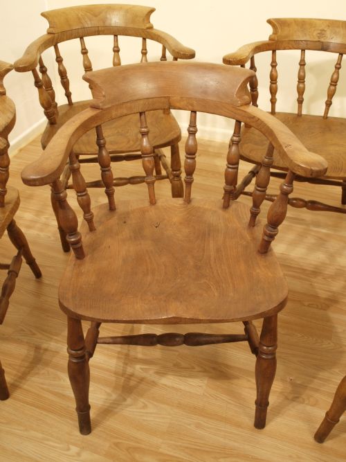 fig 1. A Set Of 8 Victorian Beech & Ash