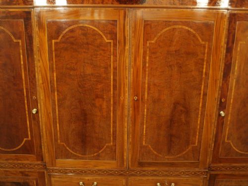 fig 1. A Superb Quality Mahogany Edwardian Period Gentleman's Wardrobe/Press