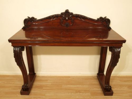 A Stunning Mahogany Victorian Console/serving Table