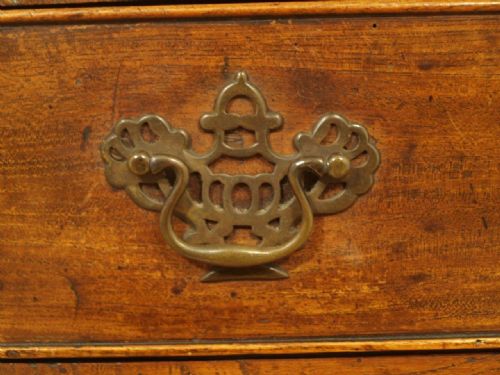 fig 1. An Elm George III Period Two Drawer Side Table