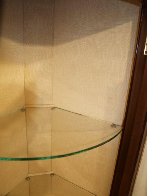 fig 1. A Beautiful Fiddle Back Mahogany Edwardian Period Corner Display Cabinet