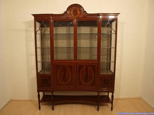 A Stunning Quality Mahogany Display Cabinet by Maple & Co