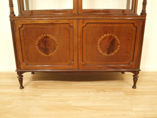 fig 1. A Mahogany Edwardian Period Inlaid Display Cabinet