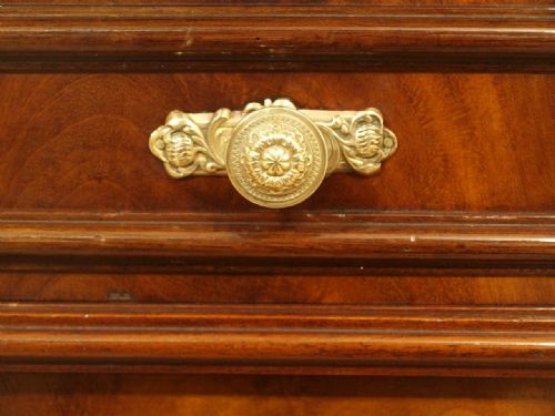 fig 1. A Pair Of Mahogany French Louis XVI Style Bedside Cabinets