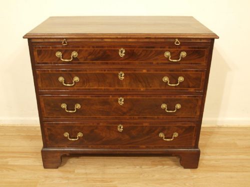 A Beautiful Mahogany George III Period Antique Bachelors Chest