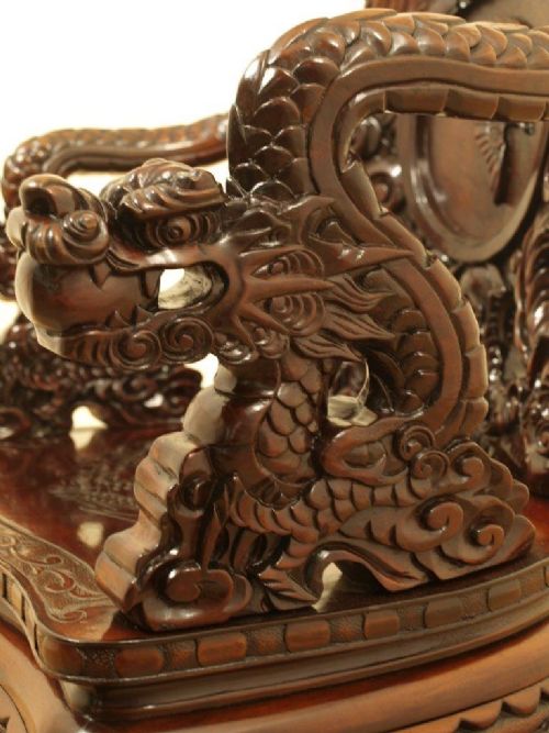 fig 1. A Chinese/Japanese Carved Hardwood Armchair