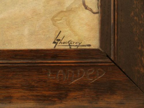 fig 2. A Set Of 4 Oak Framed Edwardian Period Fishing Prints