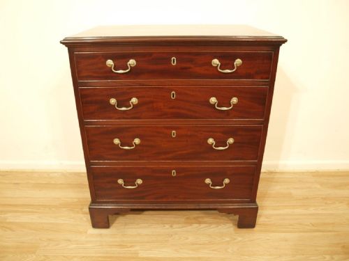 A George III Period Small Mahogany Antique Chest of Drawers