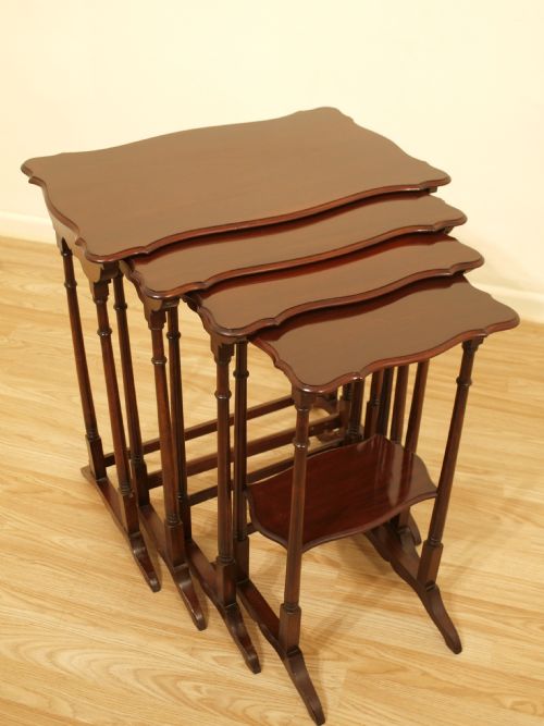 A Mahogany Edwardian Period Quartetto of Tables