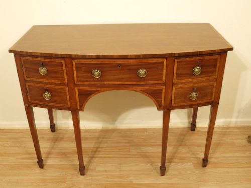 fig 1. A Mahogany George III Period Bow Front Sideboard
