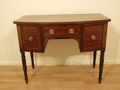 A Mahogany Regency Period Bow Front Sideboard