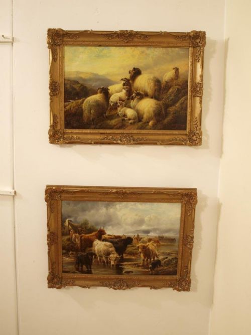 A Pair of Late Victorian Oil Paintings by Robert Watson