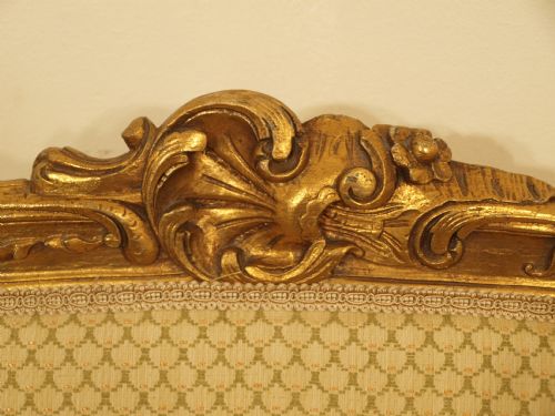 fig 1. A Good & Rare Pair Of Louis XVI Style Gilt Wood Canopies