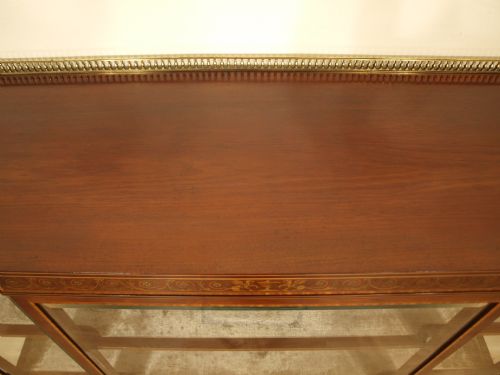 fig 1. A Superb Mahogany Victorian Display Cabinet By Edwards & Roberts