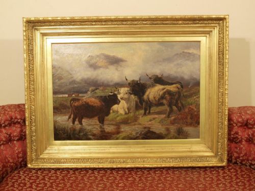A Beautiful Large Robert Watson Oil on Canvas