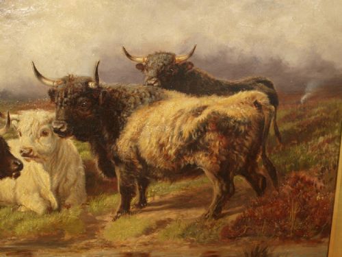 fig 1. A Beautiful Large Robert Watson Oil On Canvas