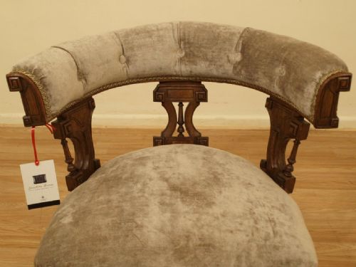 fig 1. An Oak Victorian Period Desk Chair