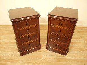 A Good Pair of Mahogany Victorian Period Bedside Chests (Adapted)